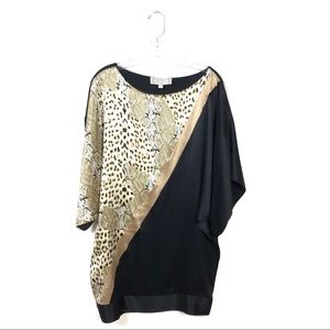 Beyond Vintage 100% Silk Animal Print Dress